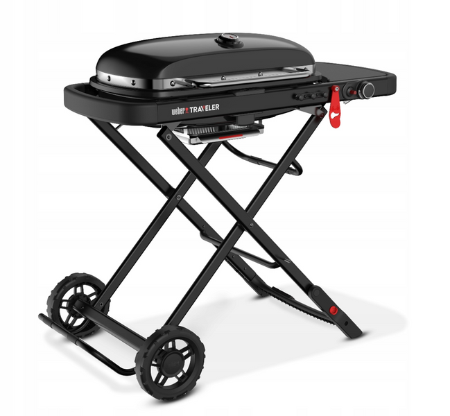 Гриль газовий Weber Traveler чорний | Барбекю для дому та пікніку Weber Traveler Black фото